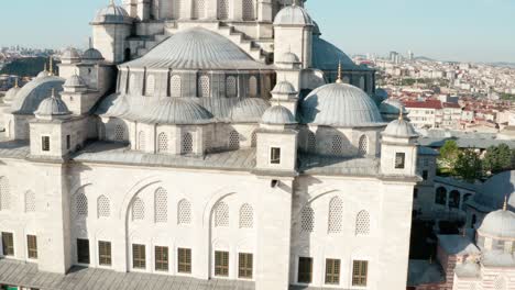 istanbul city and fatih mosque quarantine aerial view 4