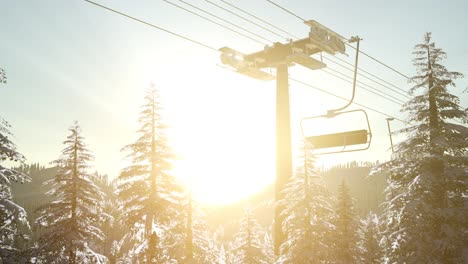 empty ski lift