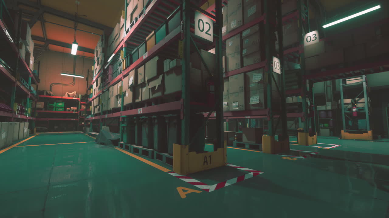 Warehouse storage of retail merchandise shop