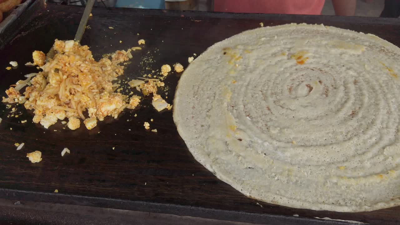 un manjar popular del sur de la india, el dosa es un delicioso alimento de confort
