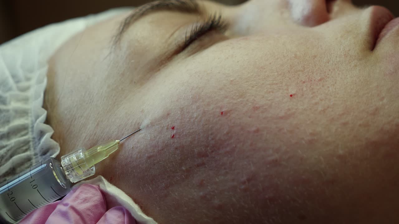 Facial Injection Cosmetic Procedure