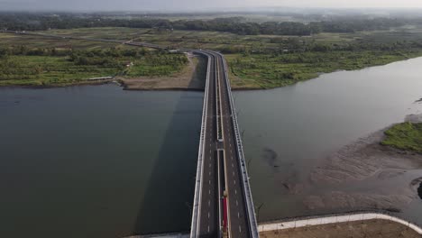 Aerial-view,-the-new-bridge-of-Kretek-2