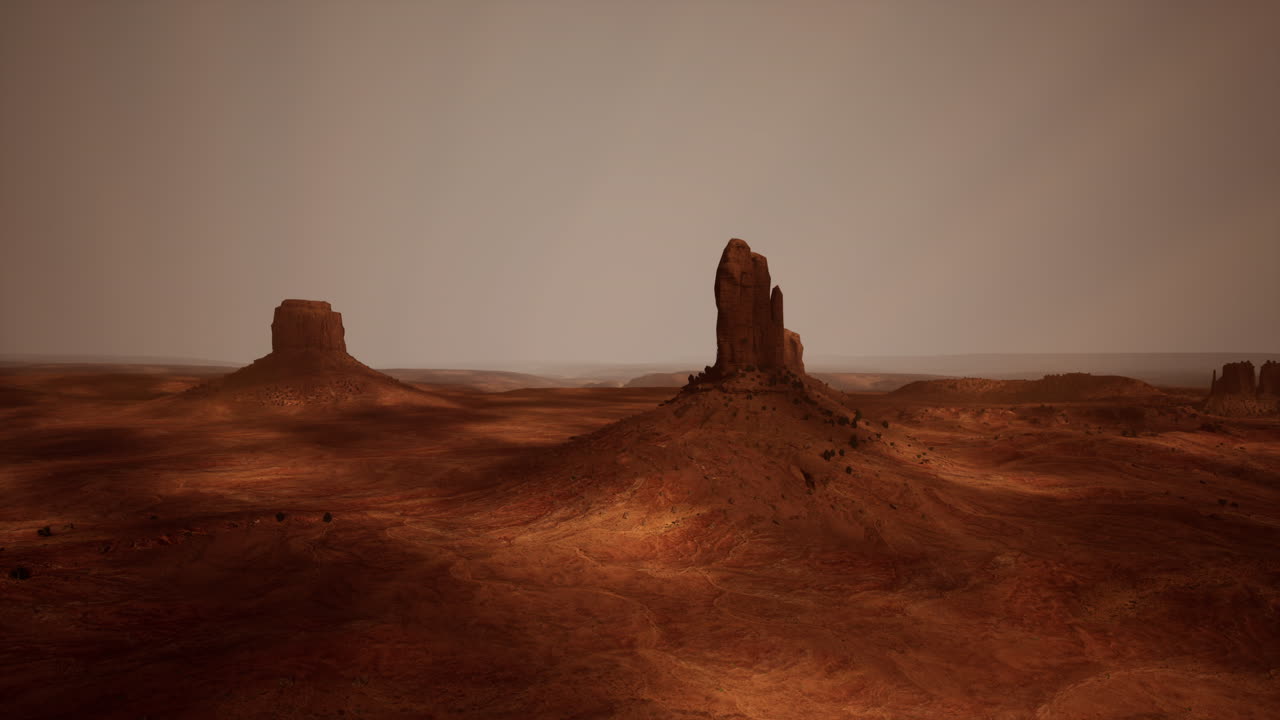 Paesaggio desertico con formazioni rocciose rosse