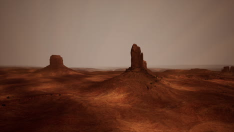 desert landscape with red rock formations