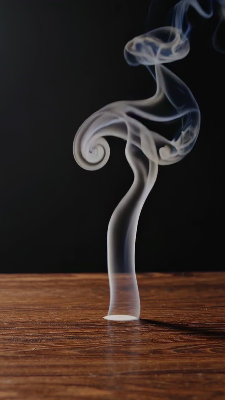 Smoke rising from a surface