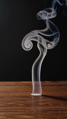 smoke rising from a surface