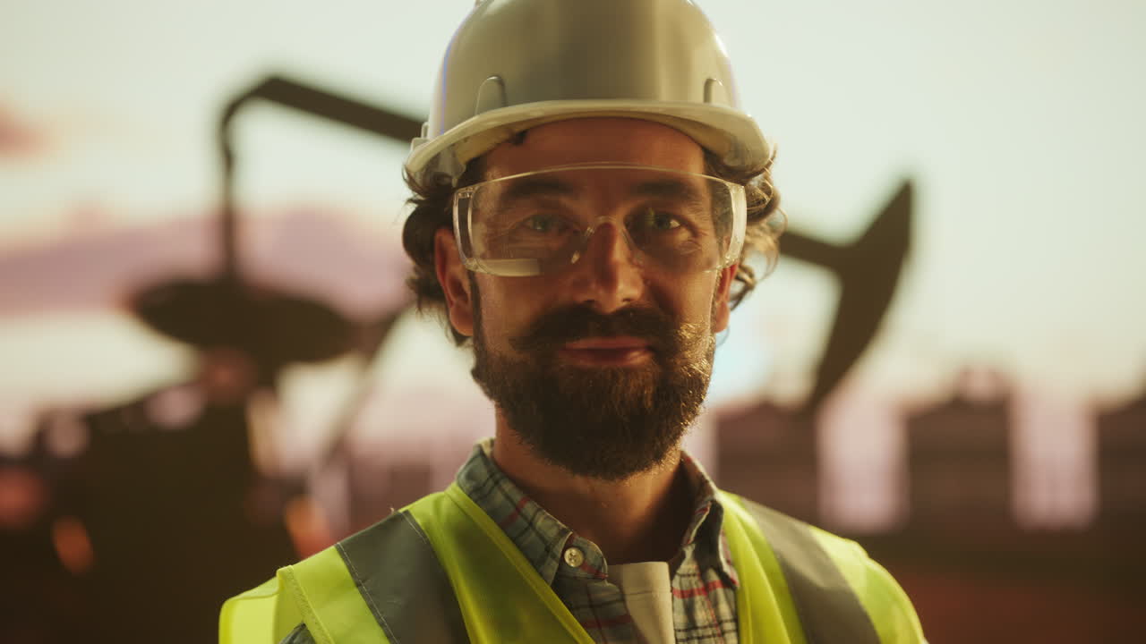 Portrait of an Oil Rig Worker or Engineer