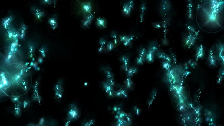 Animazione motion graphics: scintille, fuoco, particelle colorate