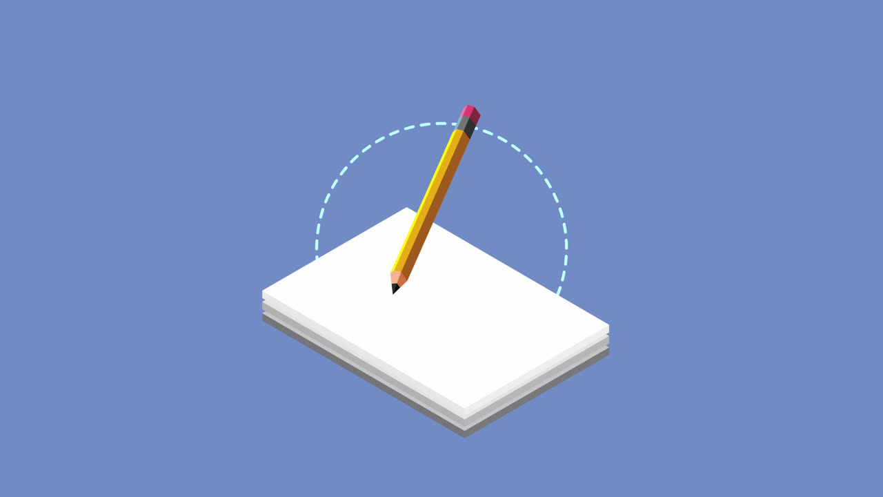 종이 위에 연필