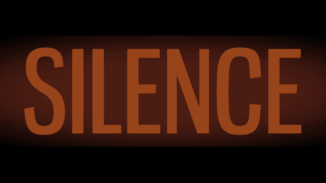 señal de silencio intermitente retro