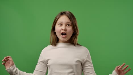 girl expressing surprise
