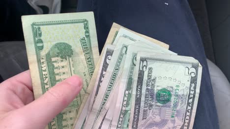 counting money with different bills