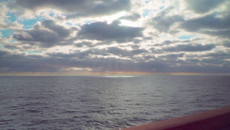 Sun-rays-over-the-Caribbean-from-cruise-ship