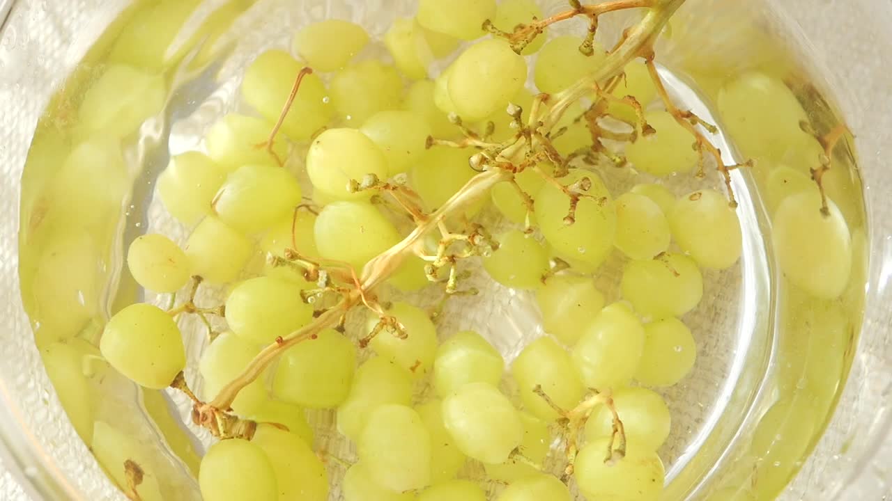 Grapes in water