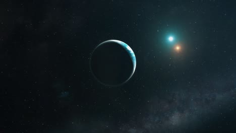 llegando a un exoplaneta oceánico distante