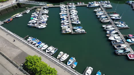 sunderland marina in north east england uk