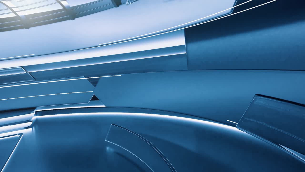 4k абстрактный 3d рендеринг фона, сделанного из простых светящихся геометрических форм