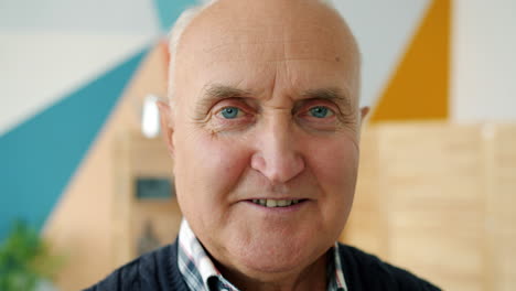 portrait of a smiling senior man