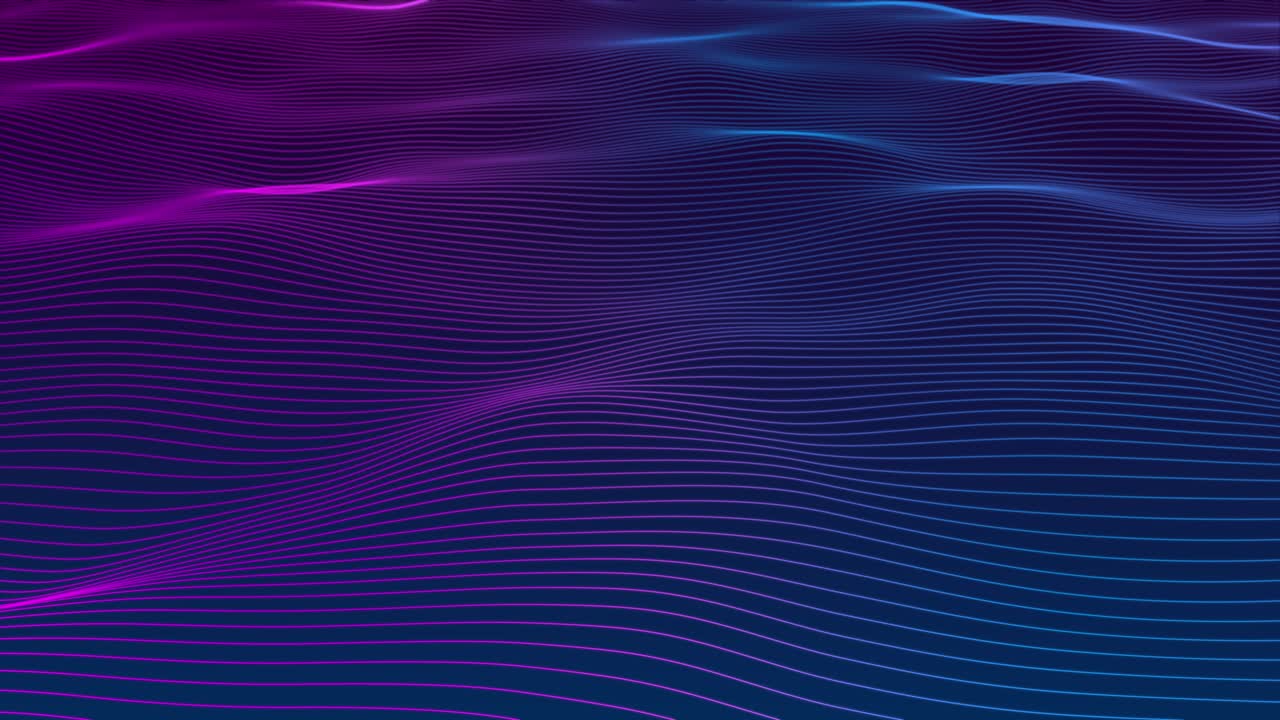 Abstract digital futuristic technology or science dynamic particle waves data flow cyber shine lines