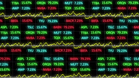 animation of financial data processing