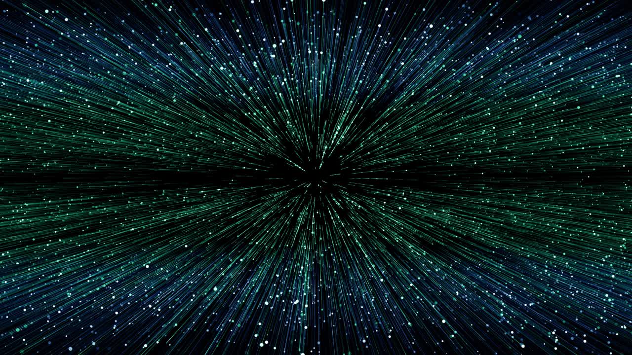 partículas azul verde evento juego tráiler títulos escenario de concierto cinematográfico bucle de fondo