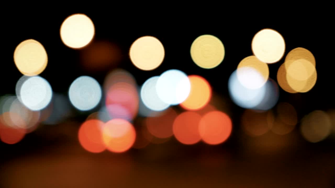 luz de la calle desfocalizada