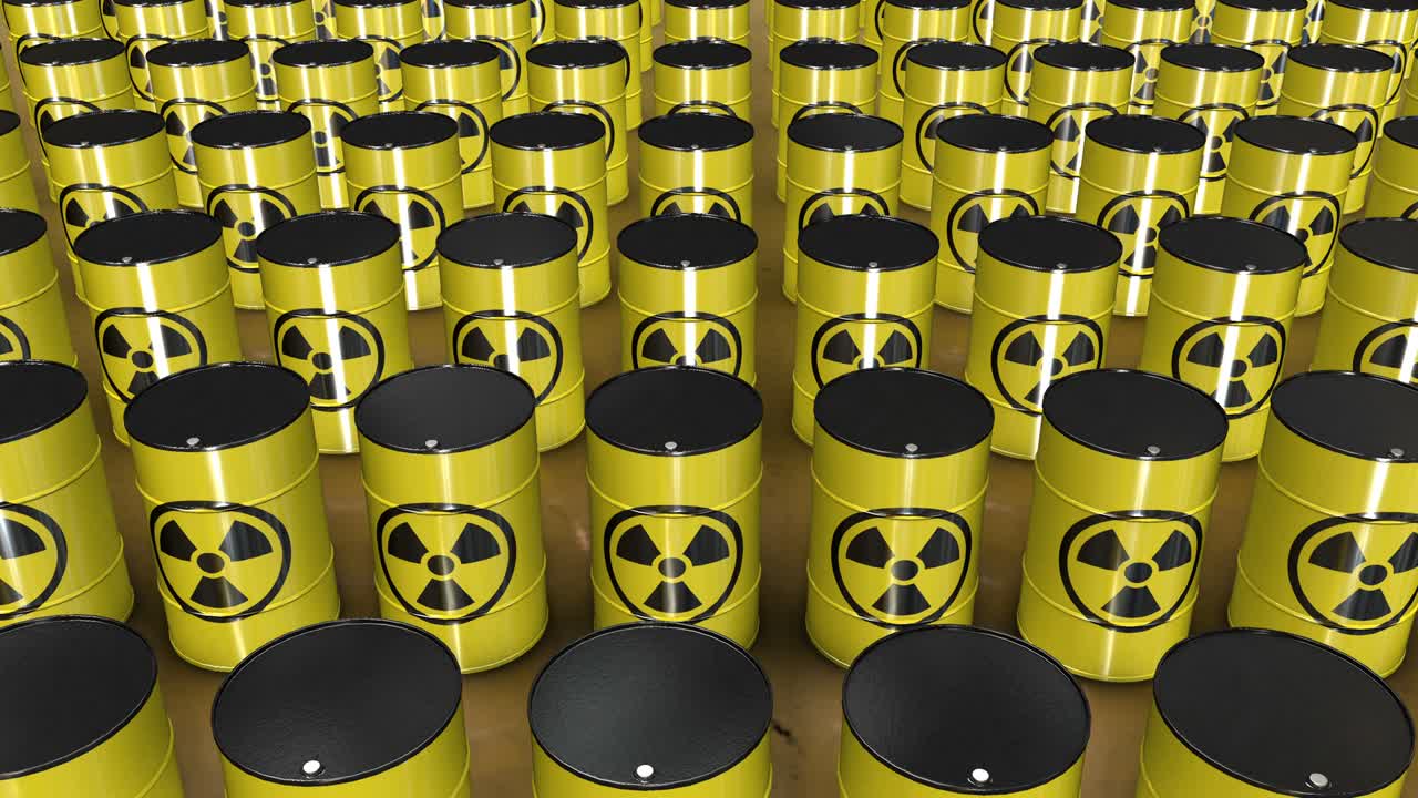방사능 화학 배럴의 줄 - 4k 원활한 스 비디오