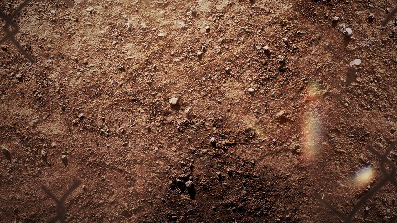 fondo cinematográfico con piedras y efecto de luz en el fondo del planeta con cámara de movimiento