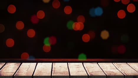 animación de luces de hadas de navidad parpadeando sobre un fondo negro