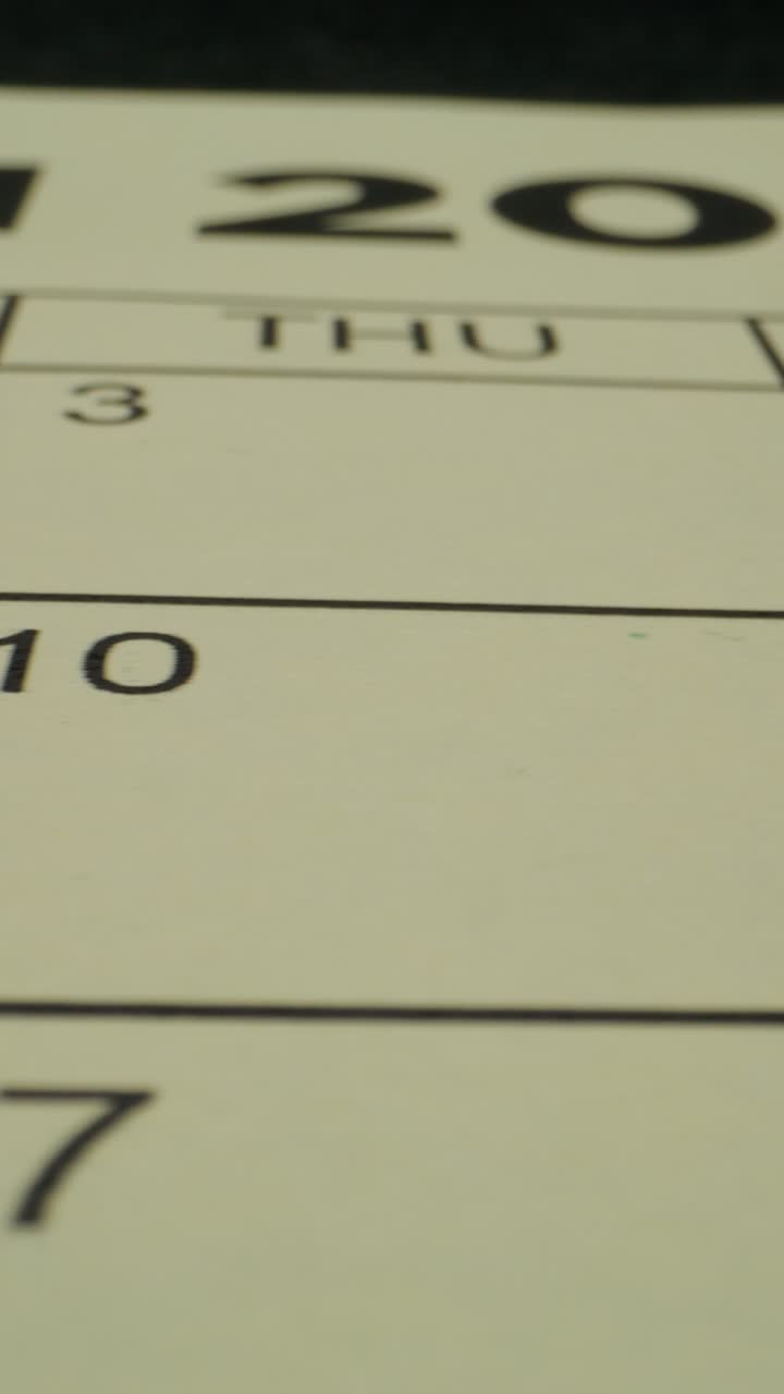 calendario con fechas marcadas