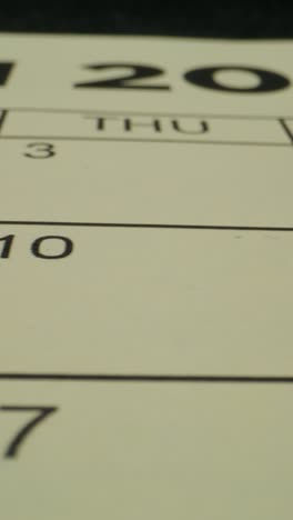 calendario con fechas marcadas