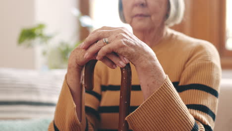 Home,-closeup-and-senior-woman-with-a-walking