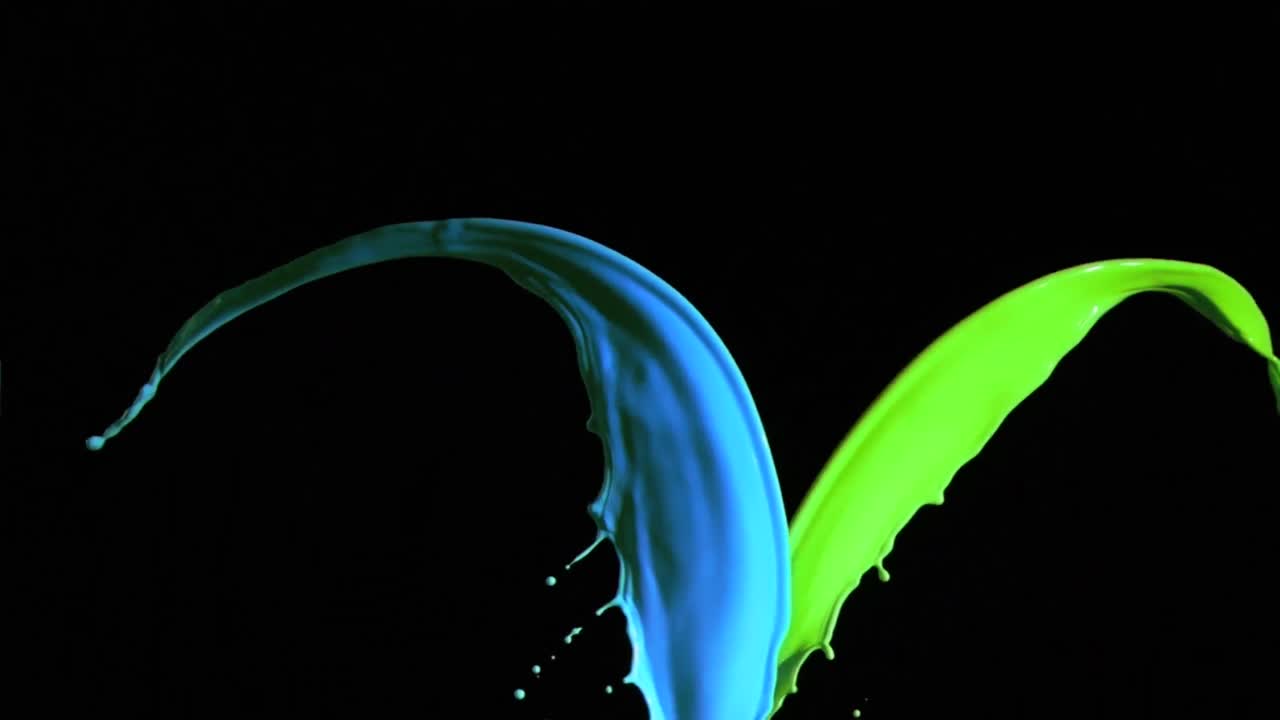 Animazione del testo "saldi" su onda colorata su sfondo nero.