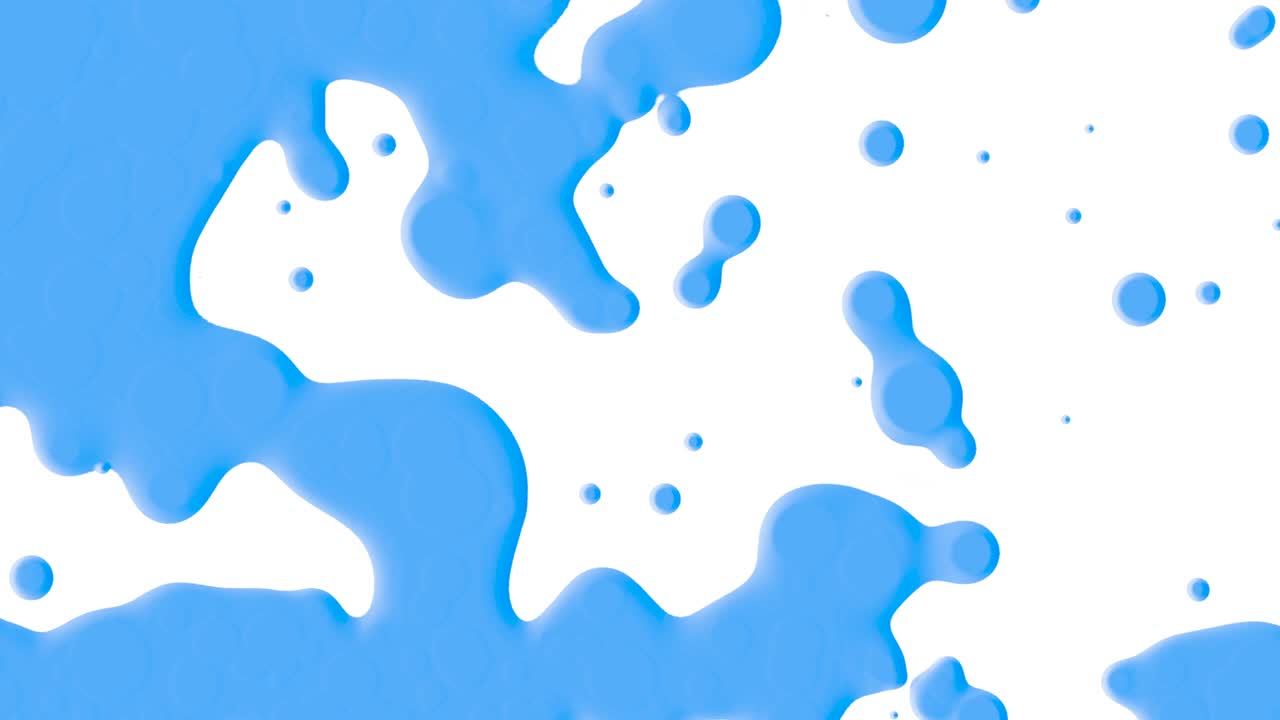 추상 파란색 액체와 밝아진 반점