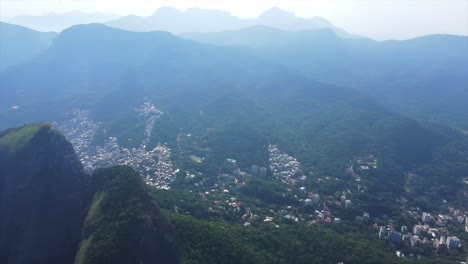 overview shot of famous brazilian city rio de janeiro