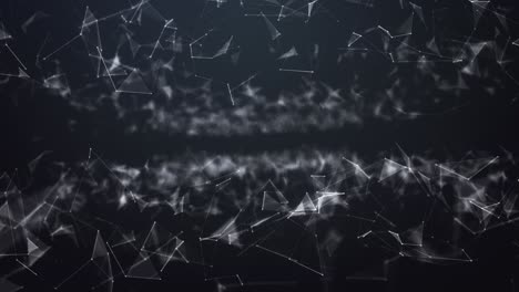 futuristic sci-fi polygonal shapes motion background