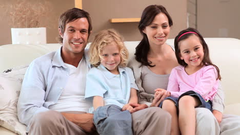 family sitting together