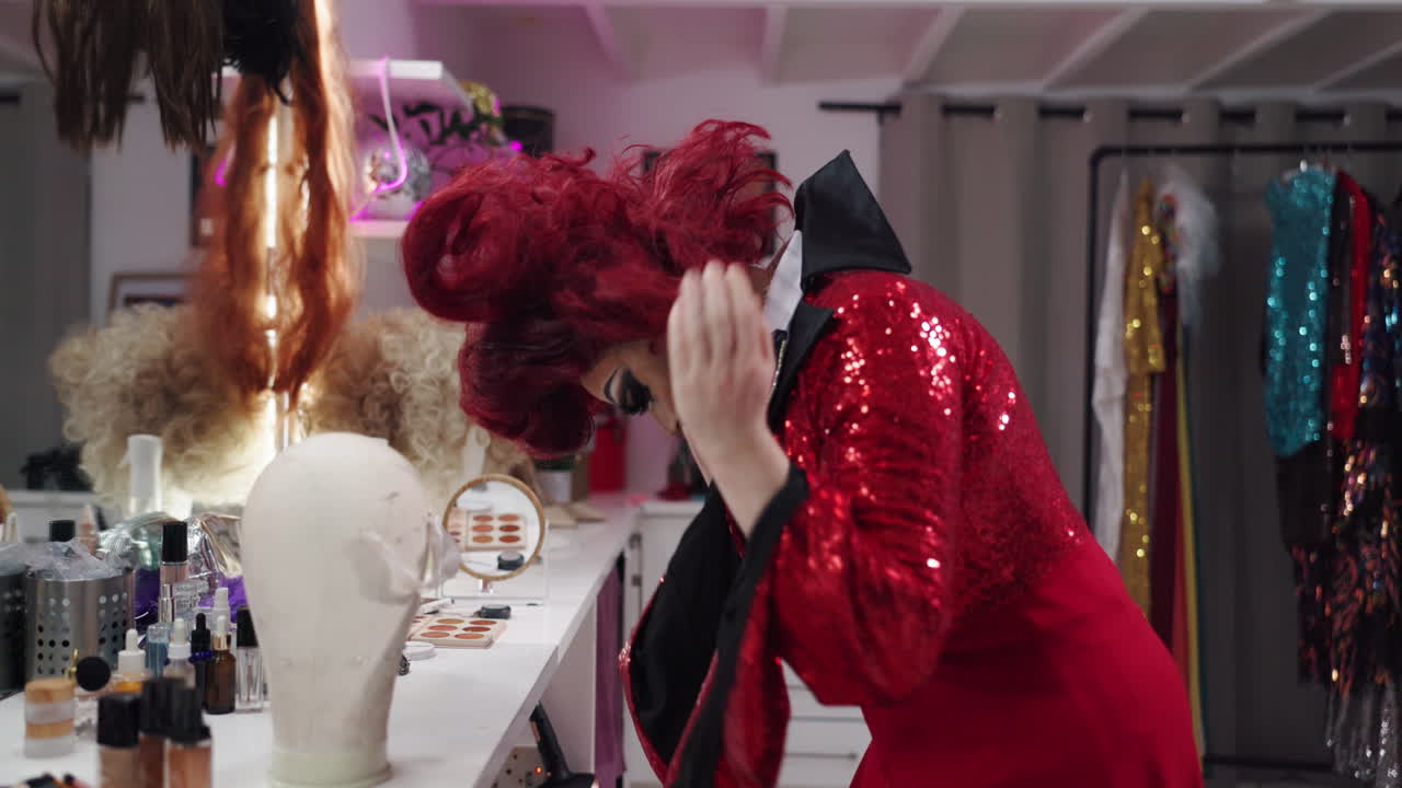 Drag Queen Getting Ready