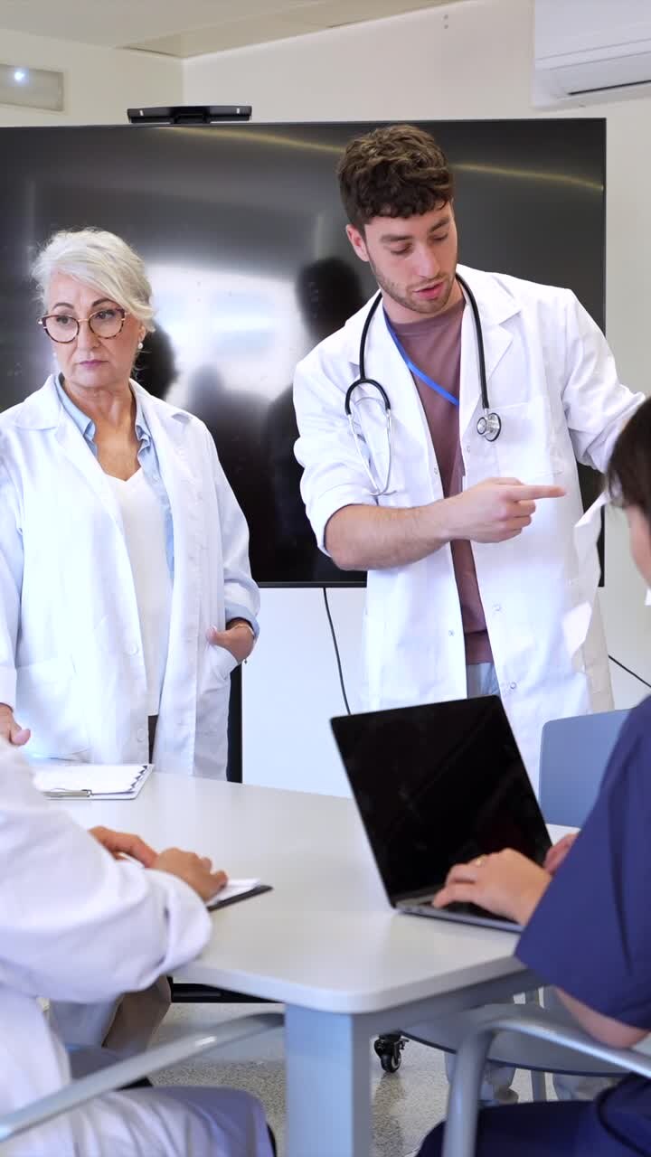 Medical Professionals Meeting in a Conference Room