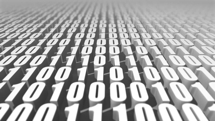 Grey Binary Code Loop 4K