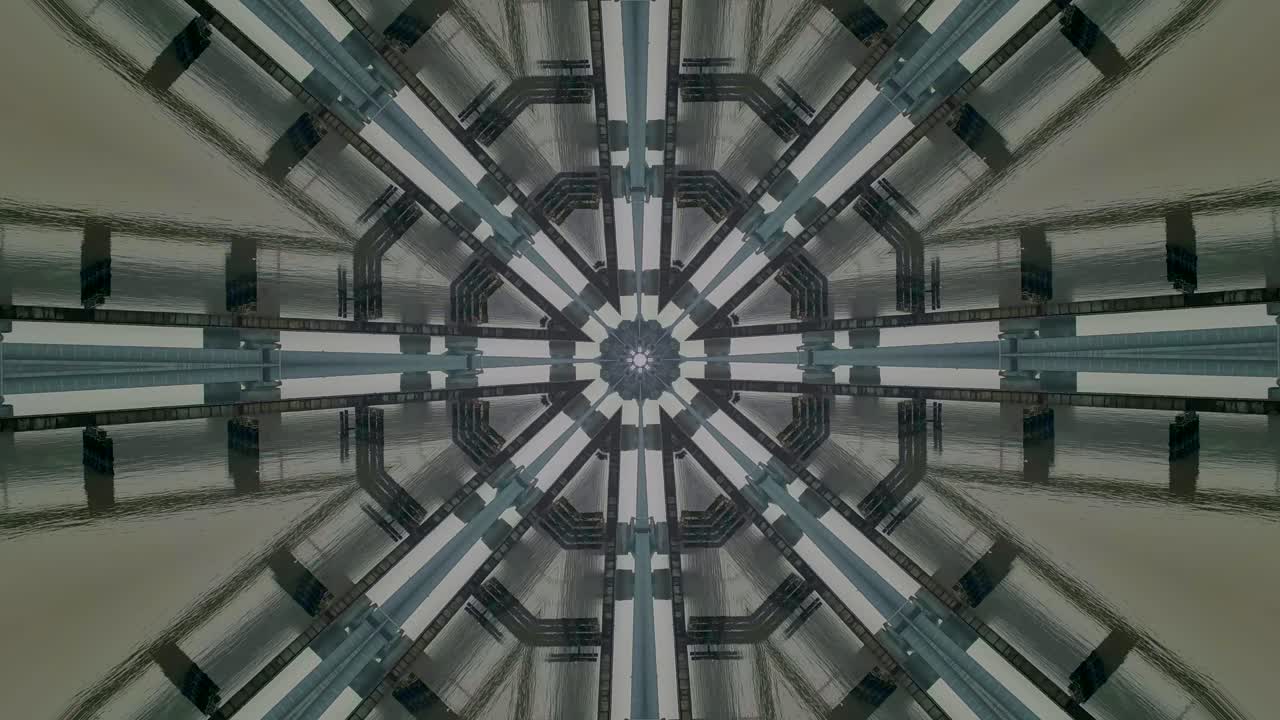 Bhayandar to Naigaon railway Bridge kaleidoscope