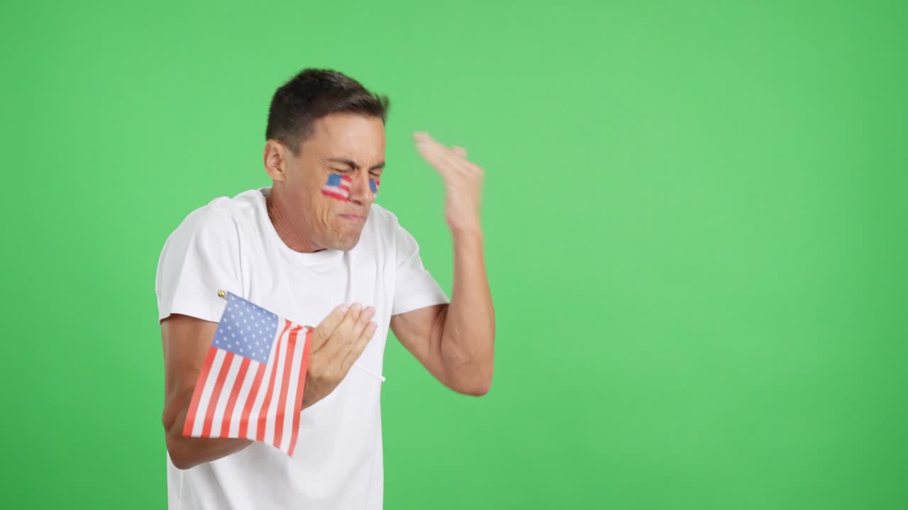 United States supporter angry with the decision of the referee