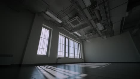 Empty warehouse wall or commercial area, industrial background