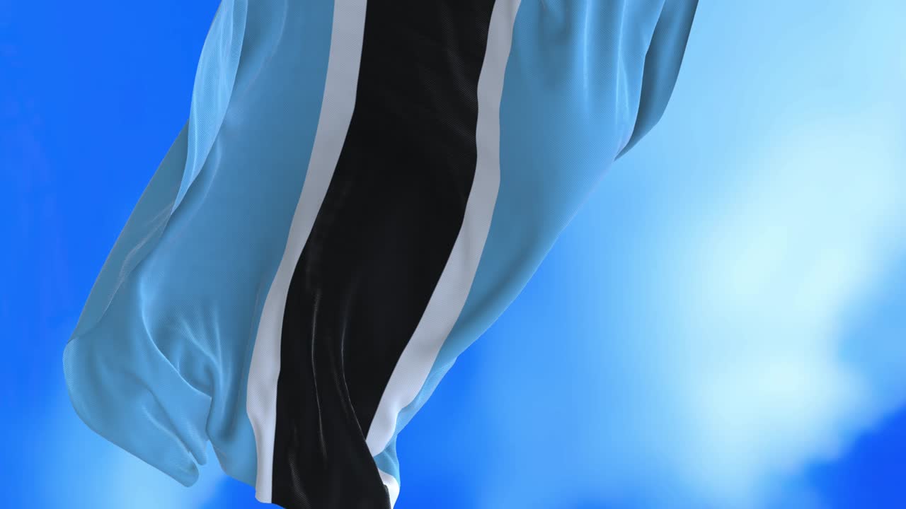 보츠와나 발의 끊임없는 루프.