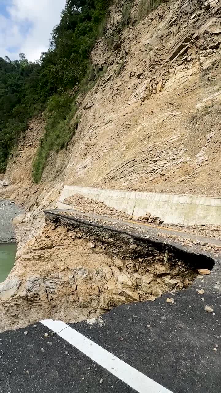 The Bagmati River flooded and affected the riverbanks and homes during heavy rainfall in Kathmandu, Nepal