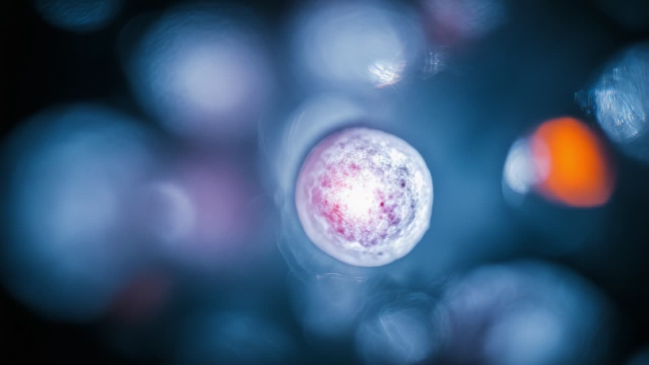 A Mesmerizing Close-Up of Microscopic Particles Showcasing Vibrant Colors and Intricate Textures, Capturing the Beauty of the Unseen World in Stunning Detail and Depth