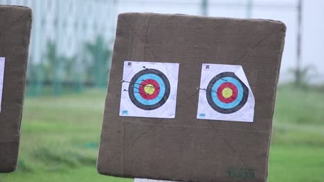 Zoom-in-Shot-of-Target-in-Archery