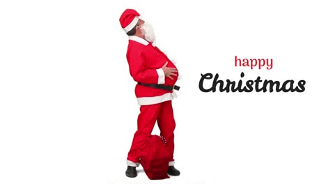 Frohe-Weihnachten-Text-Und-Alberner-Weihnachtsmann