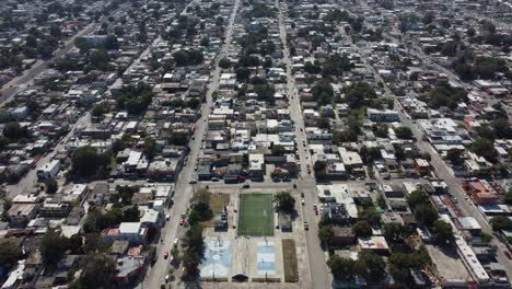 the city of tampico filmed from above by drone, located in veracruz, mexico