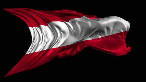 waving flag of austria